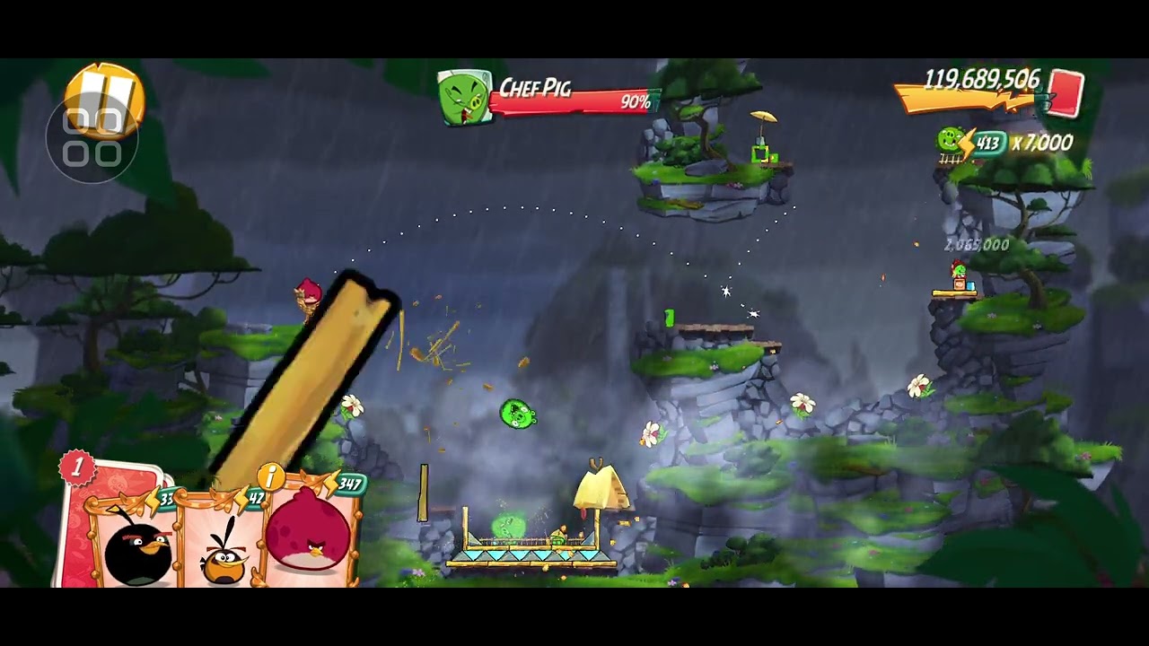 AB2. Angry Birds 2 King Pig Panic 4. Boss room only. Level 1806. March 11/2026 