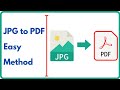 How to Convert JPG to PDF file Without Converter or Internet || Best method