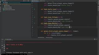 python tennis test21 tdd
