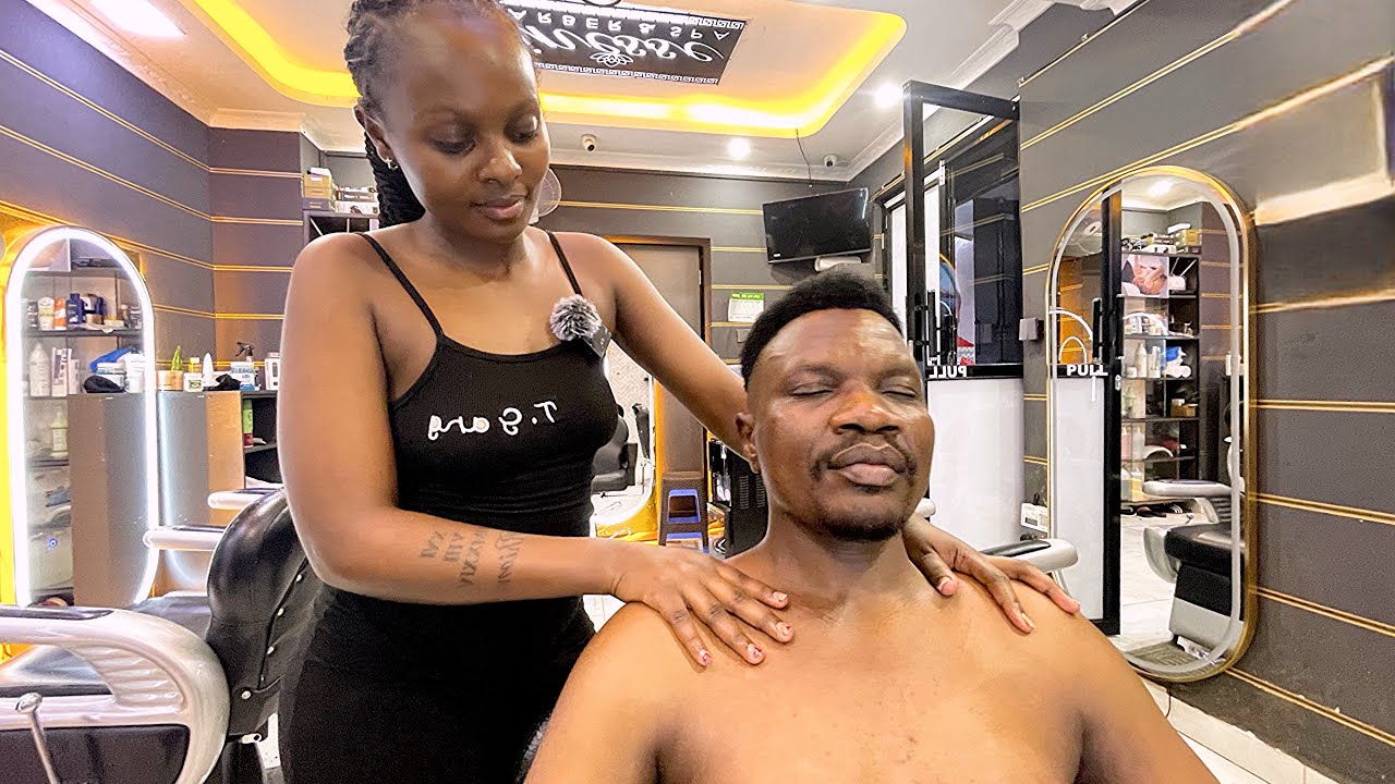 ASMR: The Most Relaxing Deep Cleansing Scalp Scrub & Satisfying Upper Body Massage (No Talking)