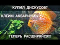 Купили дискусов? Одного аквариума мало. Клеим аквариумы своими руками. Часть 9