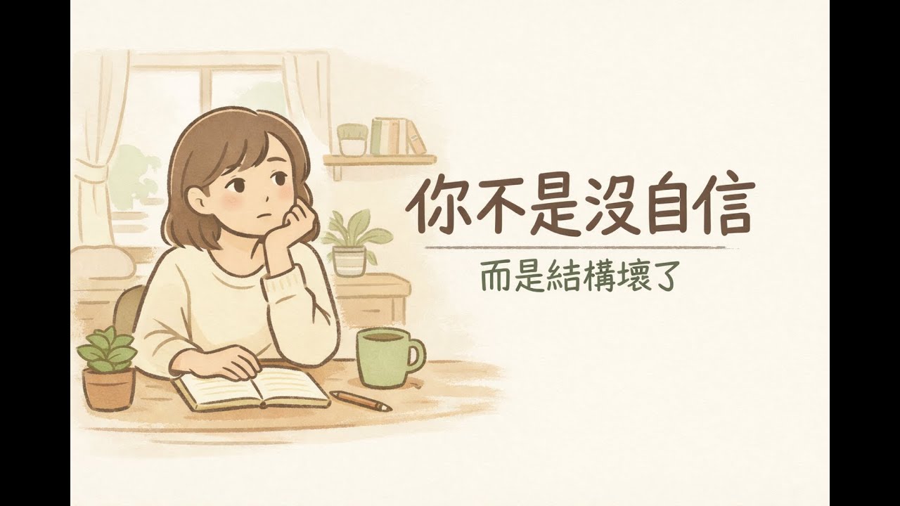 你不是沒自信，而是自尊的結構早就壞了｜自尊六大支柱（上集）：為什麼多數人的自我成長都失效