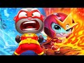 Talking Tom Hero Dash RED Angela and Tom Missions - Fullscreen Android, iOS Gameplay