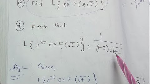 Laplace of error Function problems ||