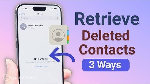 How to Retrieve Contacts from iPhone 2025