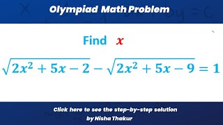 Olympiad  Algebra Problem  80