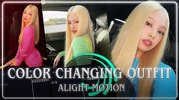 COLOR CHANGING OUTFIT ALIGHT MOTION TUTORIAL