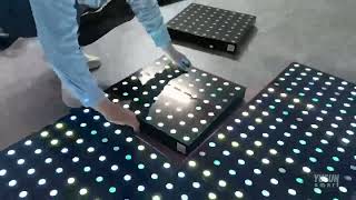 Infinity Mirror LED Dance Floor Tile | Magnetic Fast Installation
