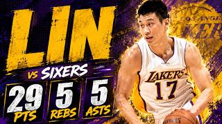 Jeremy Lin 29 pts 5 rebs 5 asts vs Sixers 14/15 season