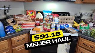 Using My Cookbooks! || $91.18 Meijer Grocery Haul With Prices