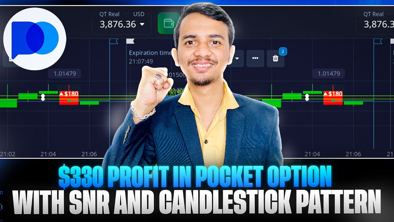 $330 Profit Pocket Option | SNR Trading Strategy + Candlestick Patterns Explained