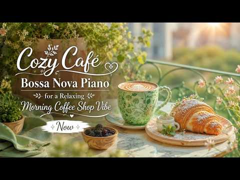 Soft Morning Jazz | Cozy Café Bossa Nova Piano for a Relaxing Morning Coffee Shop Vibe Now