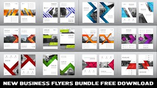 Full New Business Flyers Bundle Photoshop Tutorial News