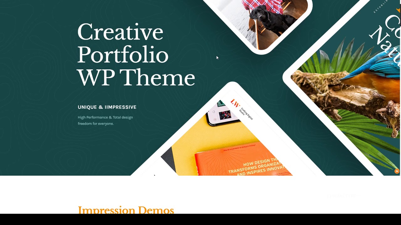 Lewis - Creative Portfolio WordPress Theme - YouTube