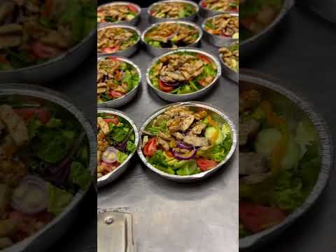 Fresh salad with grilled chicken — lighter, still Villa.