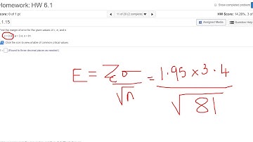 Confidence Intervals , Standard deviation known