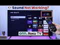 Onn. Roku TV No Sound | Audio [FIXED]