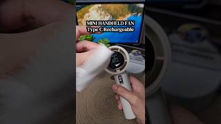 Mini Handheld Fan - Dr. Flash High Speed Portable USB Fan, 120 Speed Level, Digital Display, Type C