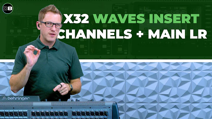 How to Insert Waves SuperRack Performer on Channels and Main LR - X32 / M32