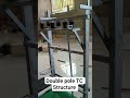 Double Pole Structure ready for Transformer erection