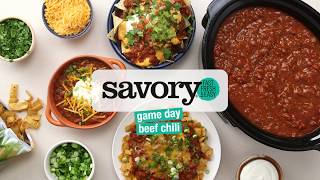 Game Day Beef Chili - Savory