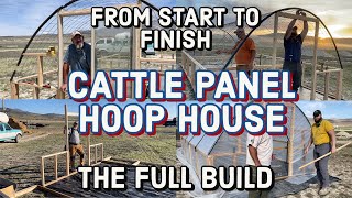 CATTLE PANEL HOOP HOUSE: FULL BUILD