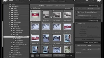 Lightroom 3, 4, 5, 6, CC: Importing Photos Part One - Photos Already on Your Hard Drive