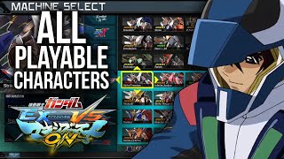 All Playable Mobile Suits - Gundam Extreme Vs. Maxi Boost ON (Beta) by Gundam HQ 21,447 views 4 years ago 11 minutes, 37 seconds