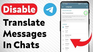 How To Disable Translate Messages In Telegram Chats (Updated)