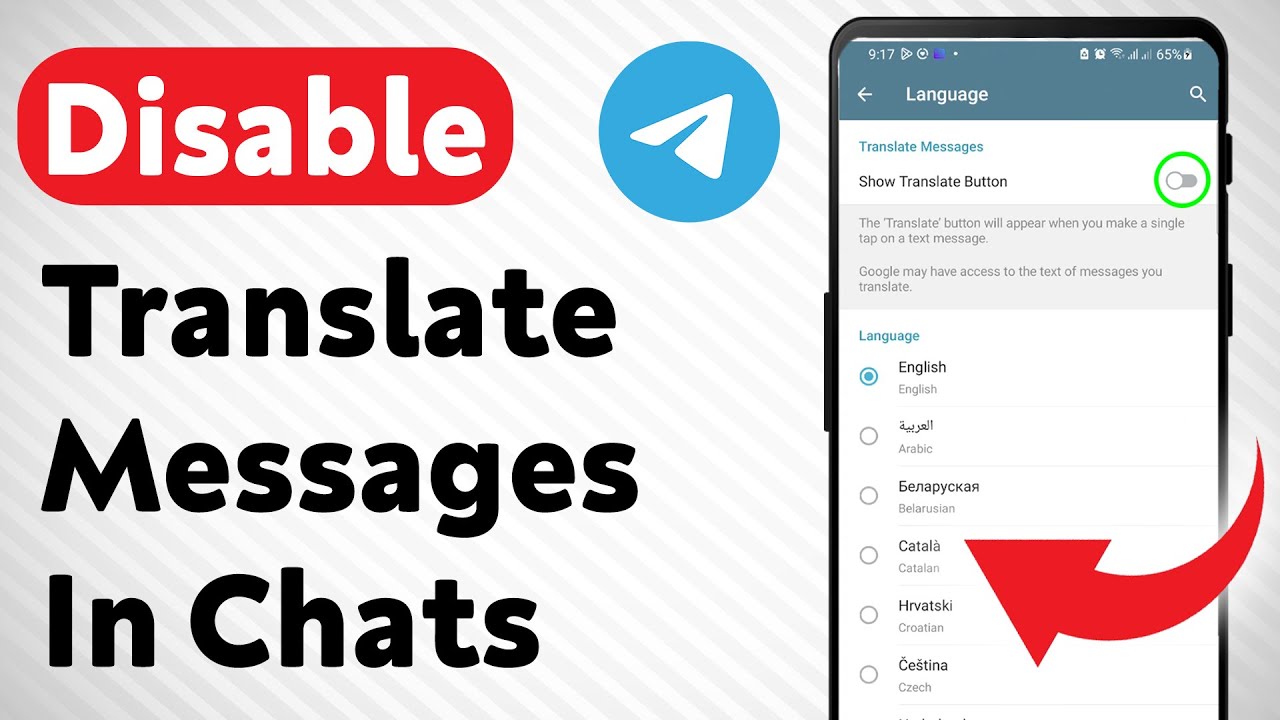 How To Disable Translate Messages In Telegram Chats (Updated) - YouTube