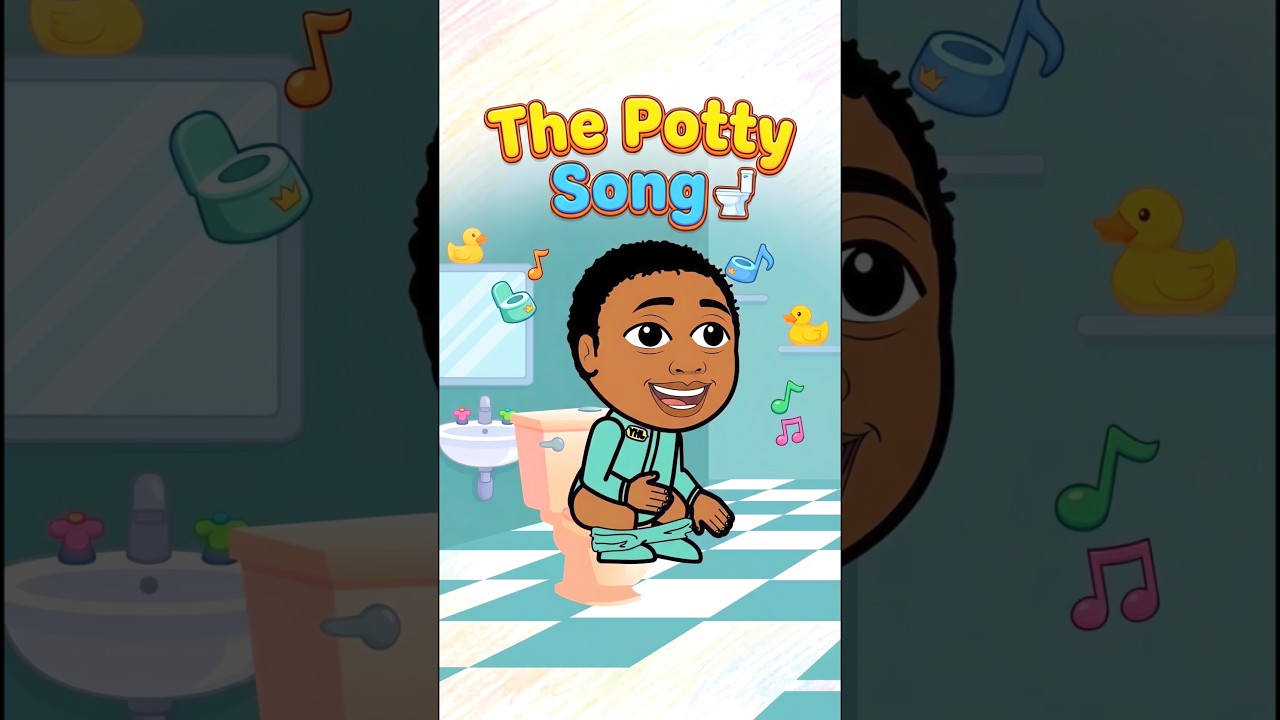 When potty time becomes party time 🥳 #kidssongs #parenting #cartoon