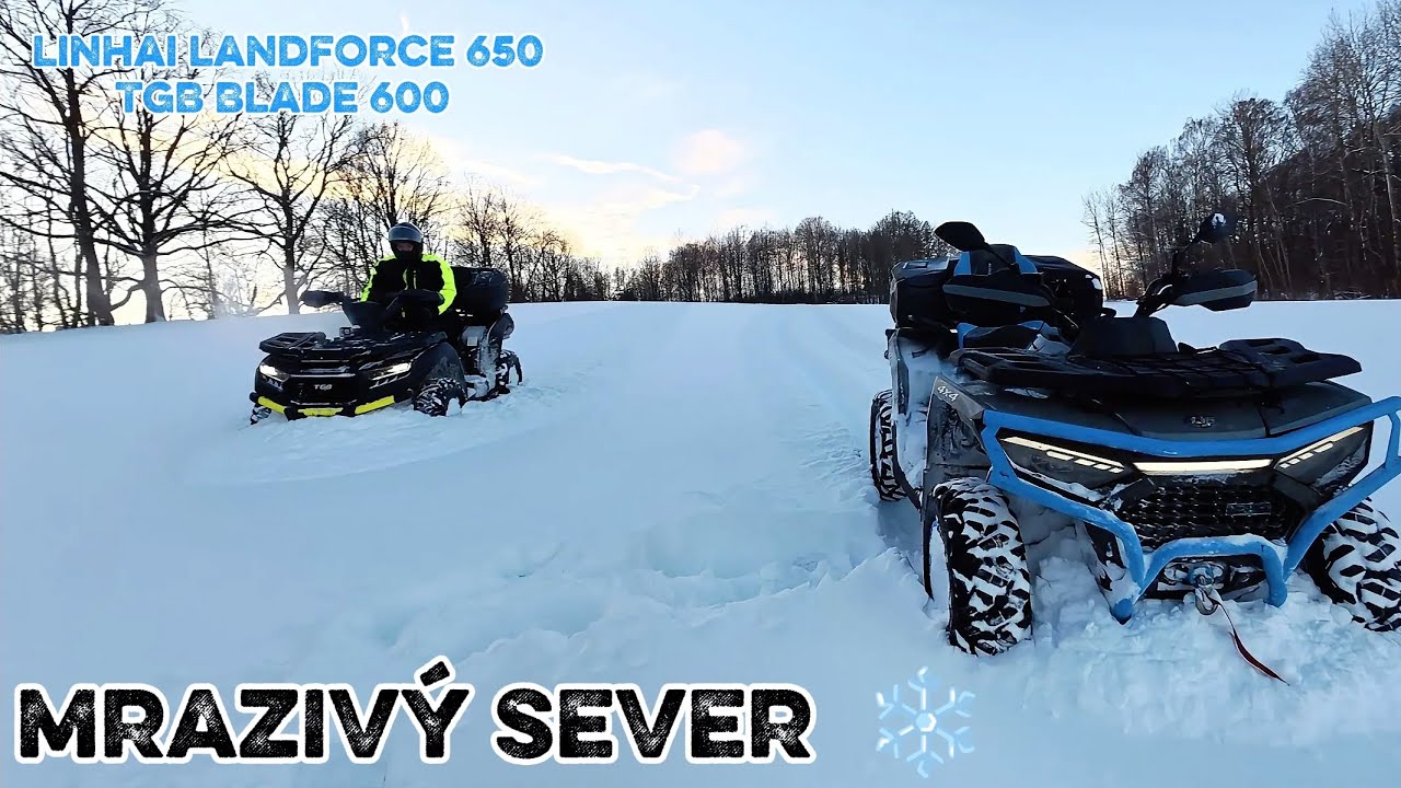 🔥NORTH CZECH ATV🔥 ❄️Mrazivý sever❄️Linhai 650 landforce pro & Tgb Blade 600