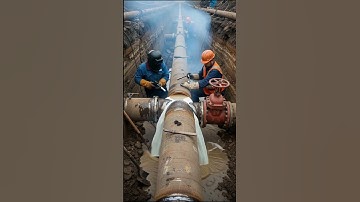 Pipeline repair emergency! 😱 #shortvideo #viralvideo #shorts