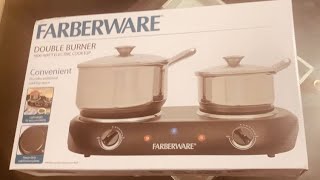 Farberware Double Burner Reviews Unboxing Of Farberware Double Burners