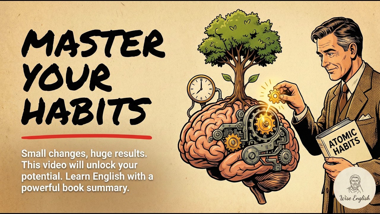 The Atomic Habit || Way To Change Your Life || Learn English Through Book Summary 📖