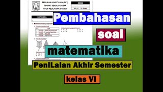Pembahasan soal PAT matematiak kelas 6 Bangun Ruang Pembahasan soal PAT matematiak kelas 6 Bangun Ruang