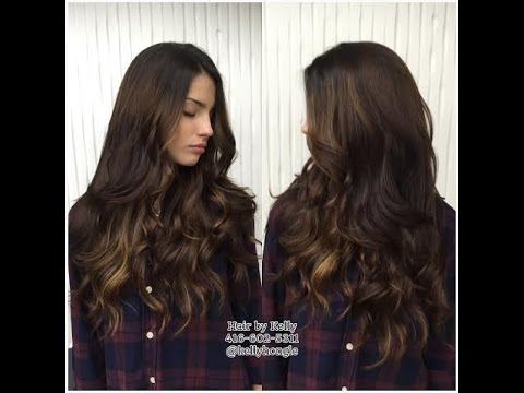 Balayage On Thick Long Beautiful Hair Youtube