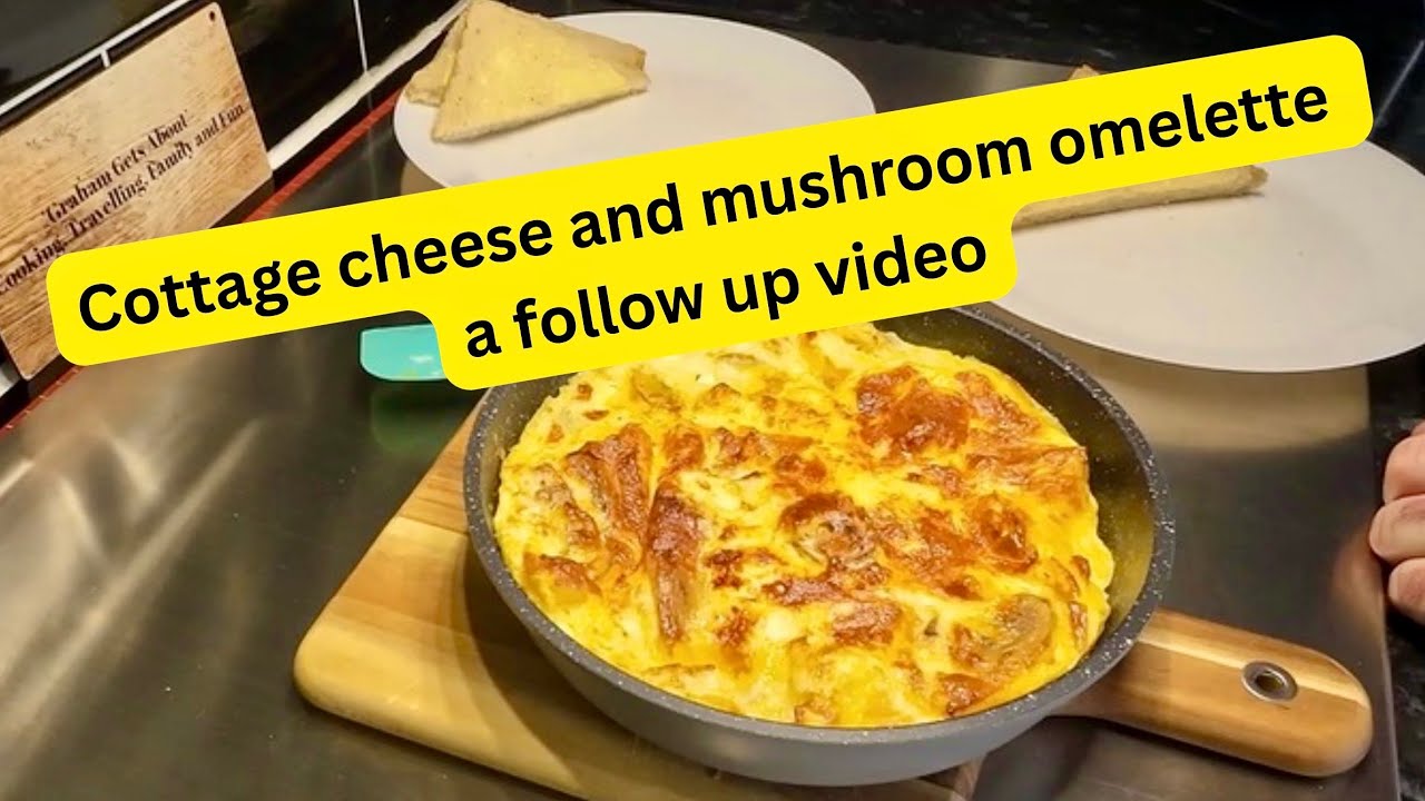 Омлет с творогом и грибами — продолжение предыдущего видео.
