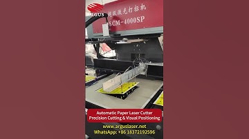 ARGUS LASER Automatic Paper Laser Cutting Machine Precision & Visual Positioning#papercutting #laser