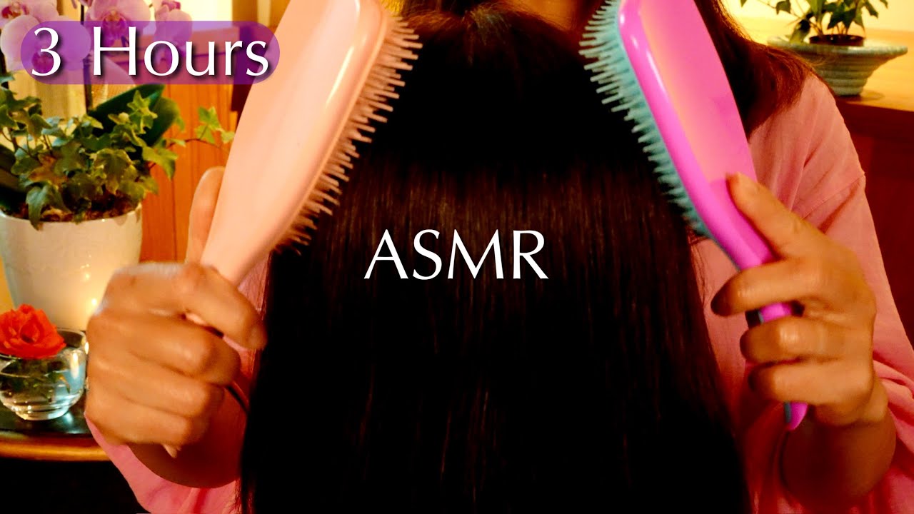 💜ASMR Hair Brushing 💜Most Relaxing Hair Brushing Ever✨😇 Sleep Inducing💤 No Talking