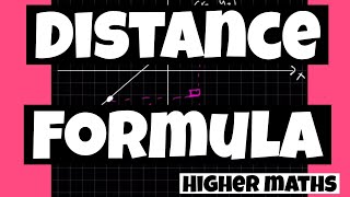 Use The Distance Formula | Higher Maths | Straight Line