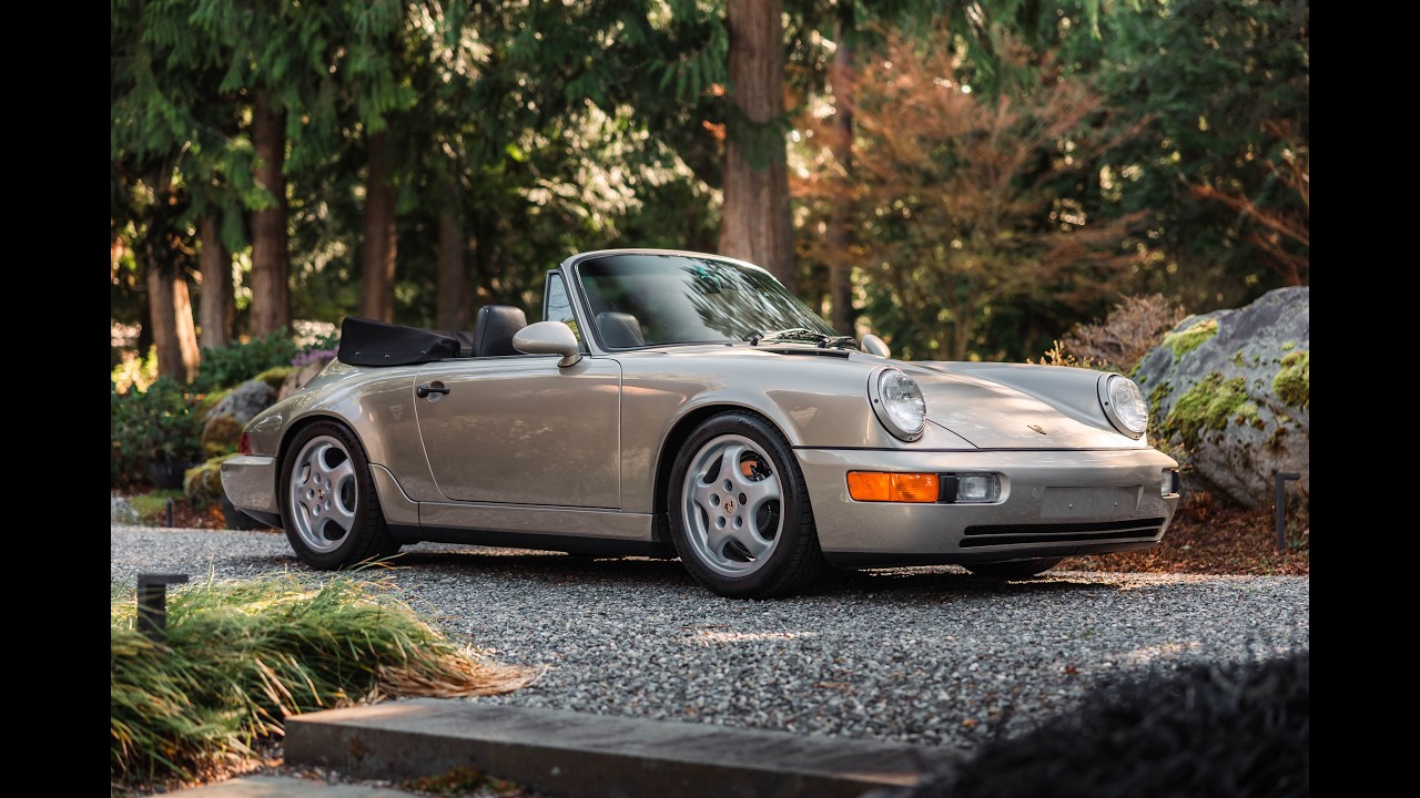 1992 Porsche 911 Carrera 2 Cab - PTS - Cold Start and Drive - YouTube