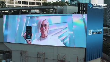 Spectrum 3D LED Kinetic Wall Project Show in Indonesiahe  #kineticscreen #ledwall
