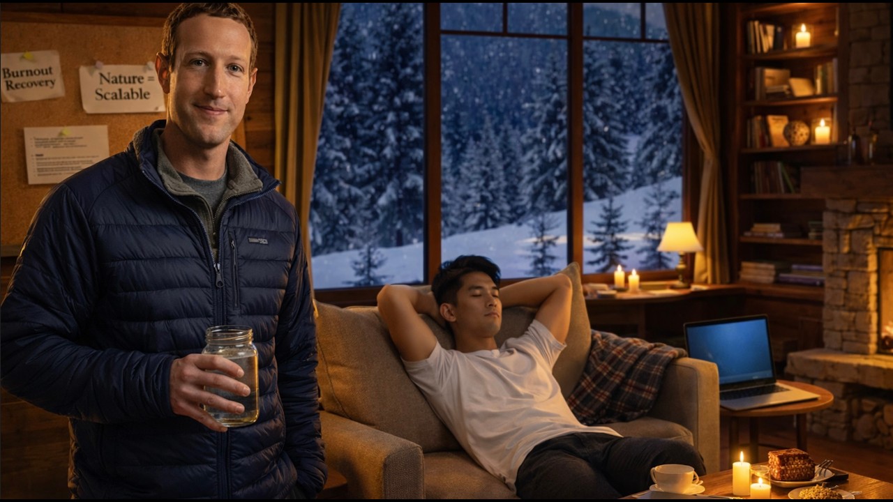 Mark Zuckerberg Burnout Recovery Cabin. Deep Focus Instrumental