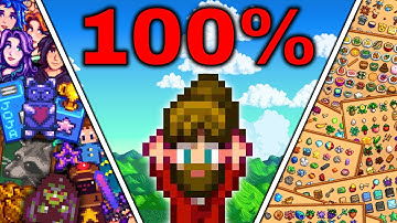 I Played 100% of Stardew Valley AS A BRAND NEW PLAYER
