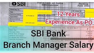 SBI Bank Branch Manager Salary Slip | SBI Bank Scale 3 Salary | SBI Manager Salary | SBI Bank Salary