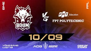 BOOM ESPORTS VS FPT POLYTECHNIC | VÒNG BẢNG - LƯỢT ĐI | ĐẤU TRƯỜNG DANH VỌNG MÙA ĐÔNG 2026 News