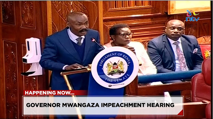 🔴 NTV LIVE | Meru Governor Mwangaza impeachment hearing
