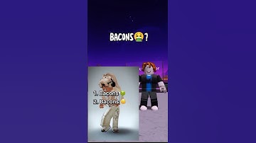 Do u hate bacons?🥺 #roblox #shorts