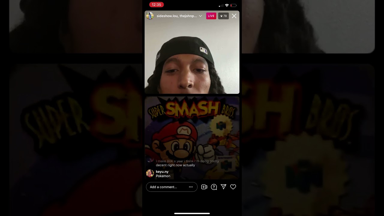 Sideshowlou, thejohnpata, fake chains on live